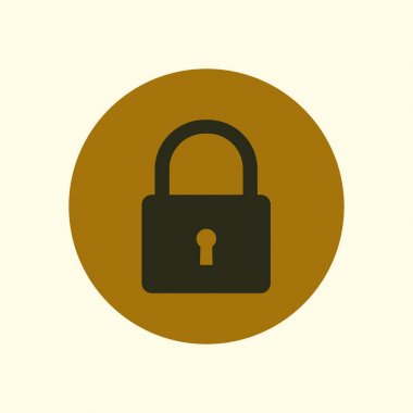 Kilit işareti simgesi.