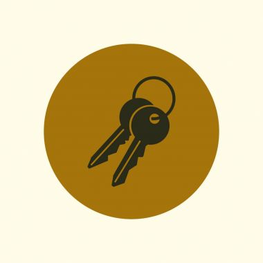 Kilit işareti simgesi.