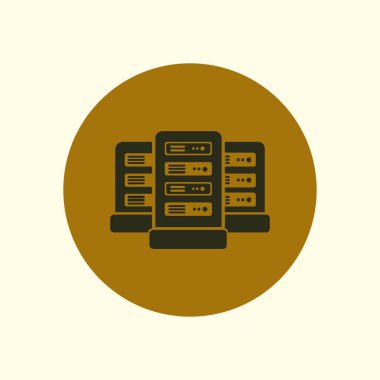 Sunucular içinde veri merkezi.