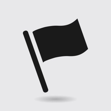 Bayrak işaretçi işareti simgesi.