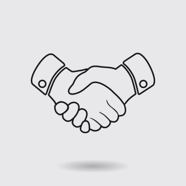 El sıkışma işareti simgesi.