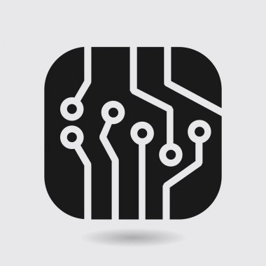 Mikroçip işareti simgesi.