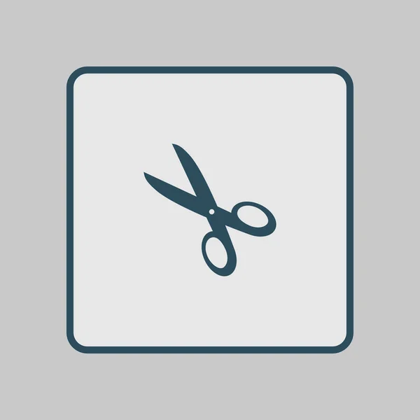 Иконка с ножницами . — стоковый вектор