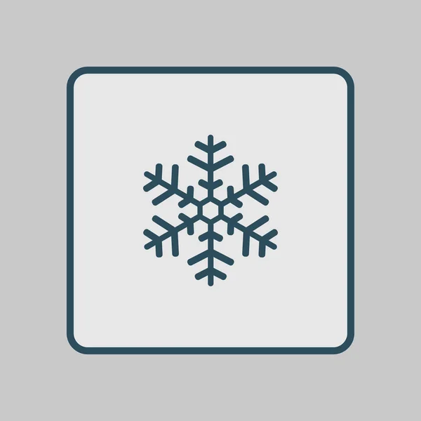 Sneeuwvlok teken pictogram. — Stockvector