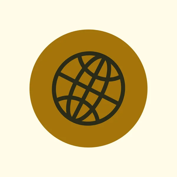 Signo de globo símbolo . — Vector de stock