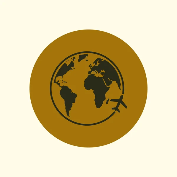 Globe sign symbol. — Stock Vector