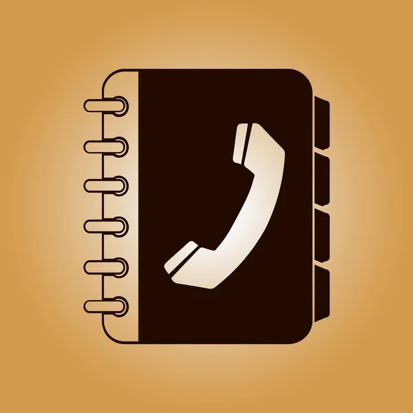 Książka telefoniczna simbol. — Wektor stockowy