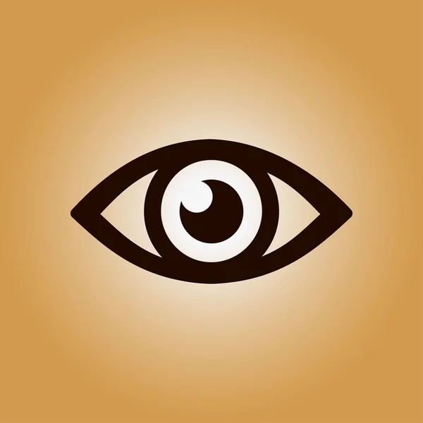 Signo ocular símbolo . — Vector de stock