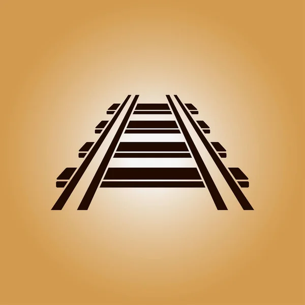 Simbolo del segno ferroviario . — Vettoriale Stock