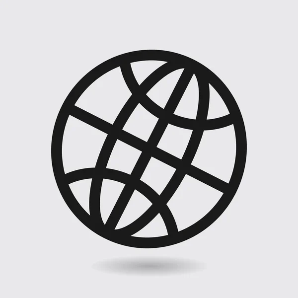 Globe tecken symbol. — Stock vektor