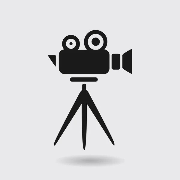 Simbolo fotocamera cinema . — Vettoriale Stock