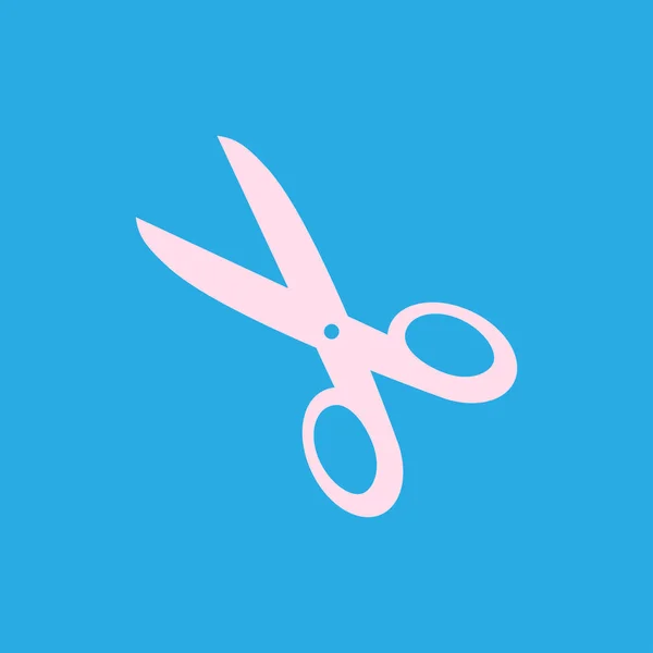 Scissors with-cut lines icon. — Stock Vector