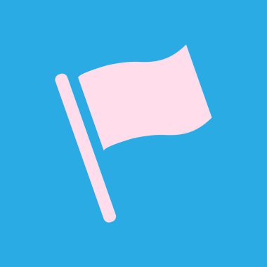 Bayrak işaretçi işareti simgesi.