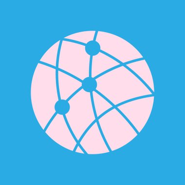 Sosyal ağ vektör simge.