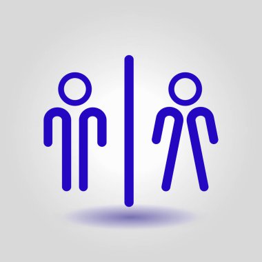 Tuvalet işareti simgesi.