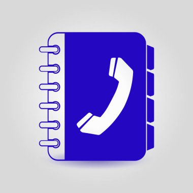 Telefon rehberi simbol.