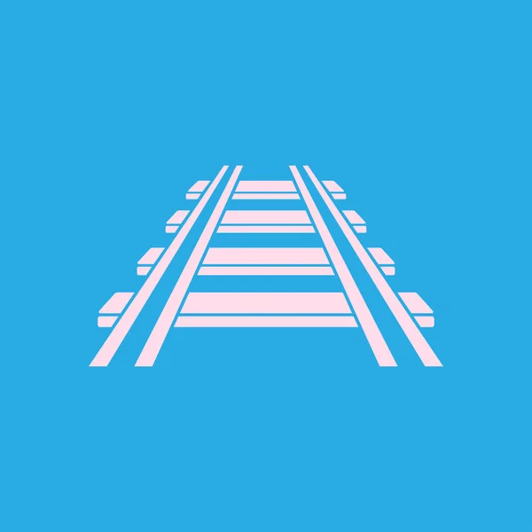 Symbole du panneau ferroviaire . — Image vectorielle