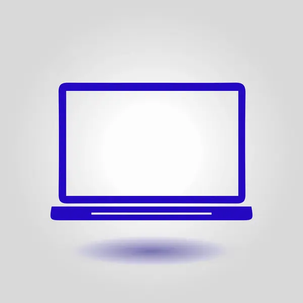Laptop tecken symbol. — Stock vektor