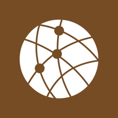 Sosyal ağ vektör simge.