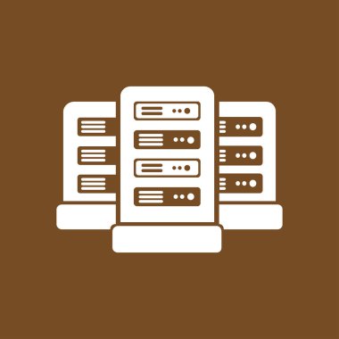 Sunucular içinde veri merkezi.