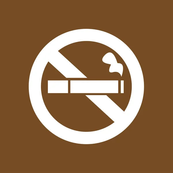 Geen teken van roken. — Stockvector