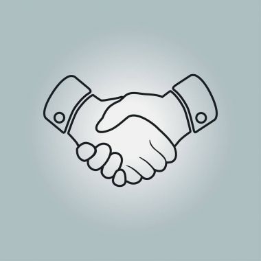 El sıkışma işareti simgesi.