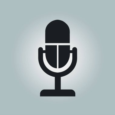 Mikrofon işareti simgesi.