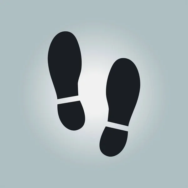 Simbolo stampa scarpa . — Vettoriale Stock
