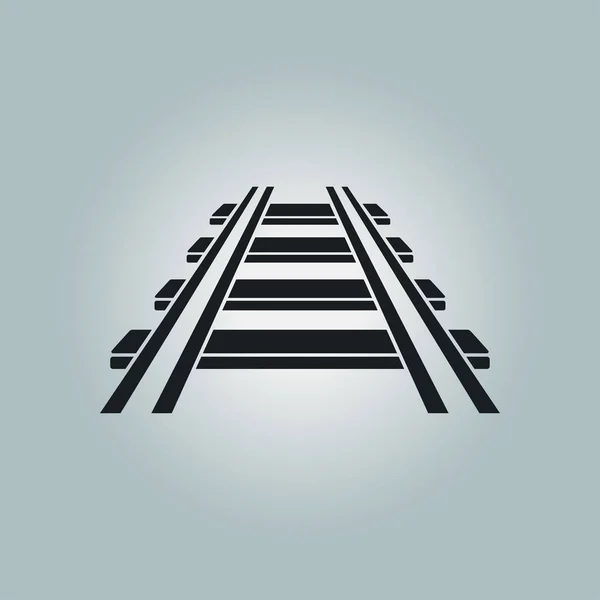 Bahnschild-Symbol. — Stockvektor