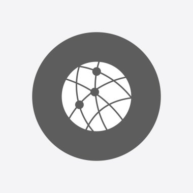 Sosyal ağ vektör simge.