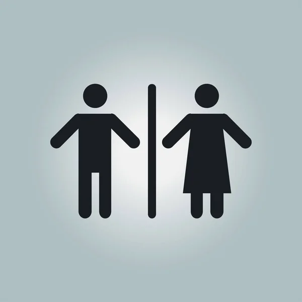 厕所标志符号. — 图库矢量图片