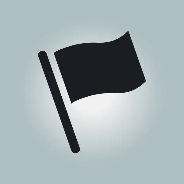 Indicateur de drapeau signe icône . — Image vectorielle