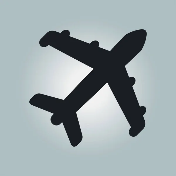 Signo de avión símbolo . — Vector de stock