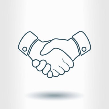 El sıkışma işareti simgesi.