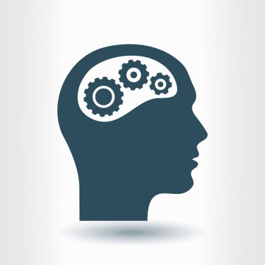 Beyin simgesi simgesi.