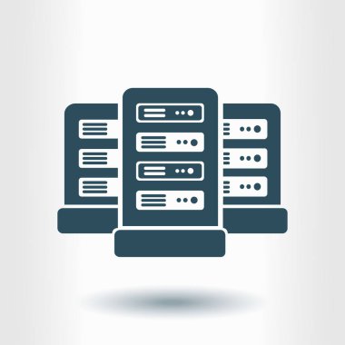 Sunucular içinde veri merkezi.