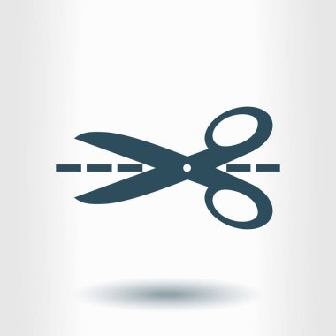 Makas işareti simgesi.