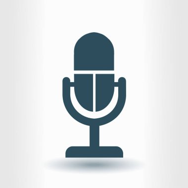 Mikrofon işareti simgesi.