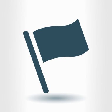 Bayrak işaretçi işareti simgesi.