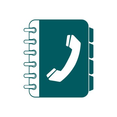 Telefon rehberi simbol.