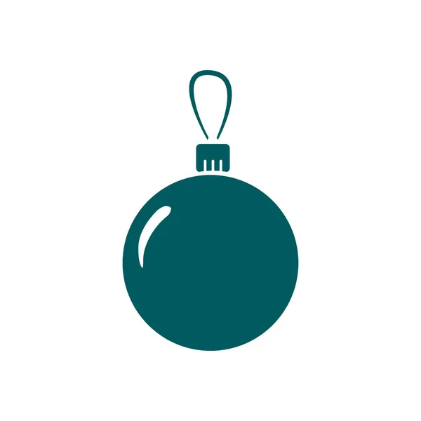 Χριστουγεννιάτικη μπάλα σήμα σύμβολο. — Διανυσματικό Αρχείο