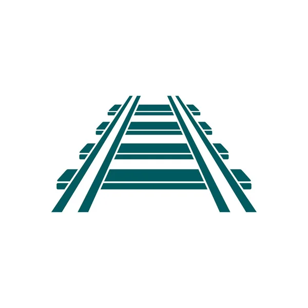 Symbole du panneau ferroviaire . — Image vectorielle