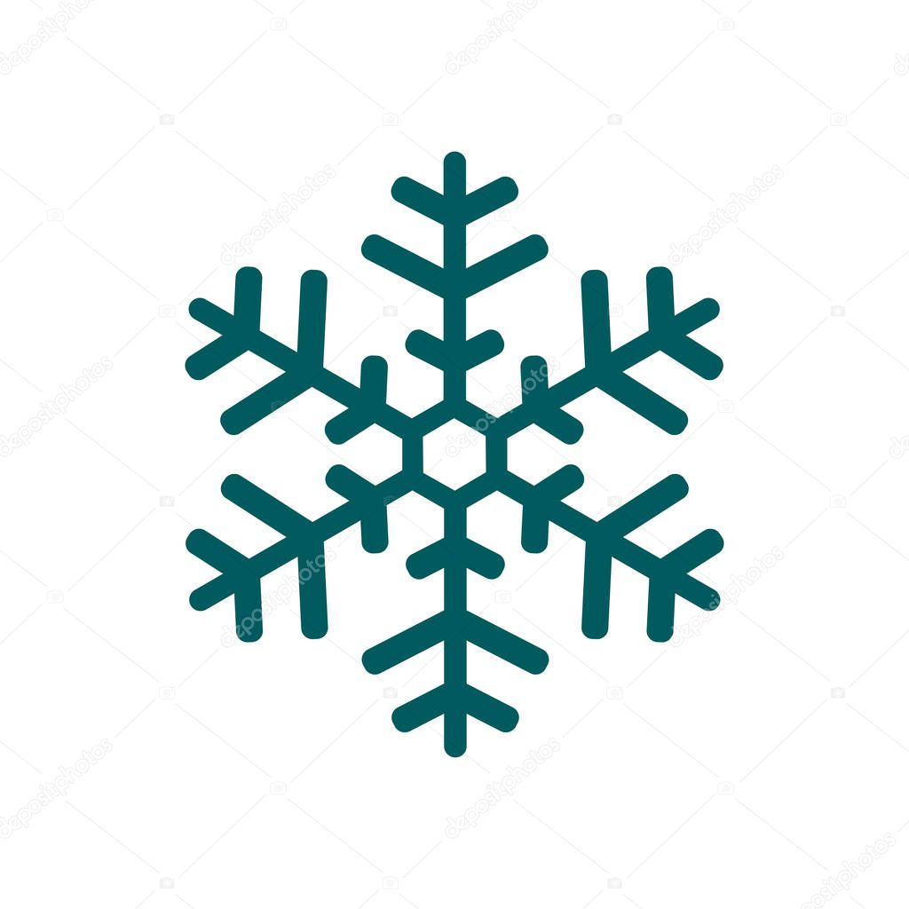 Snowflake sign icon.