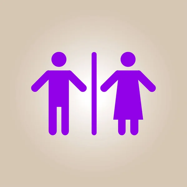 Toilet sign symbol. — Stock Vector