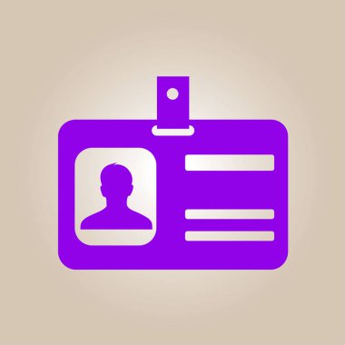 Kimlik kartı sembolü.