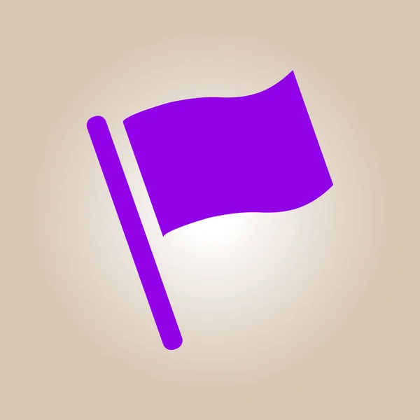 Значок прапора вказівника . — стоковий вектор