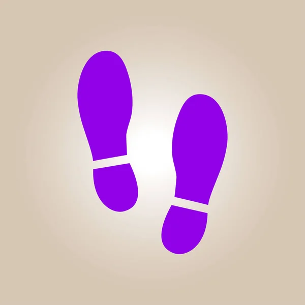 Schuh-Druck-Symbol. — Stockvektor