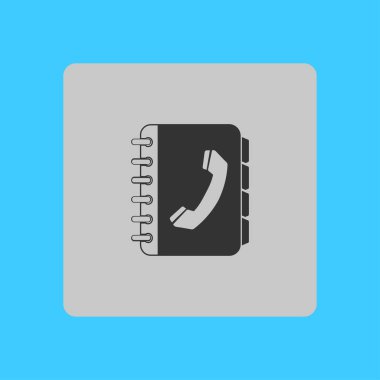 Telefon rehberi simbol.