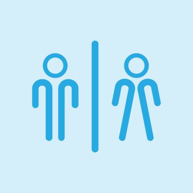 Tuvalet işareti simgesi.