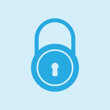 Kilit işareti simgesi.